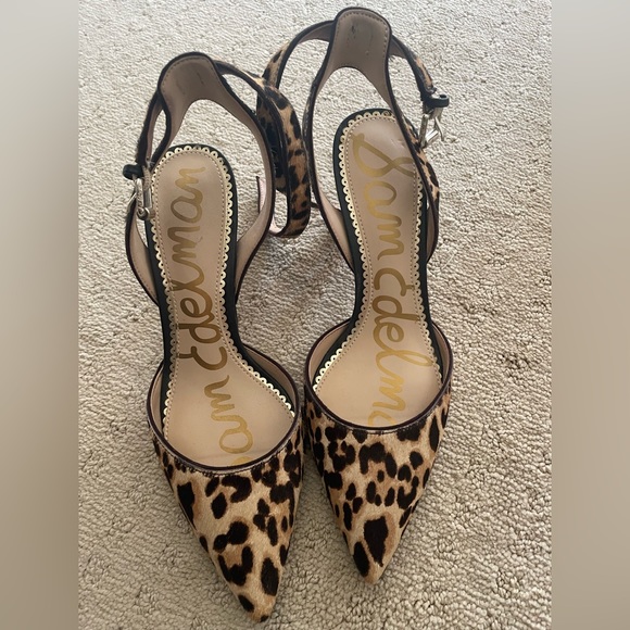 Sam Edelman EUC Leopard Heels Sz 6, Worn Once! - Picture 2 of 4